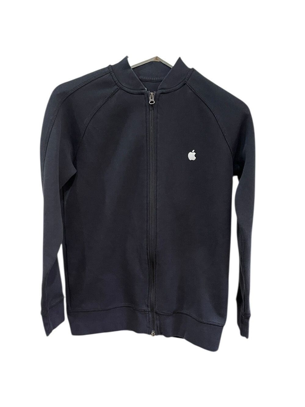 Apple Employee Full Zip Performance Sweatshirt Jacket SZ S Black